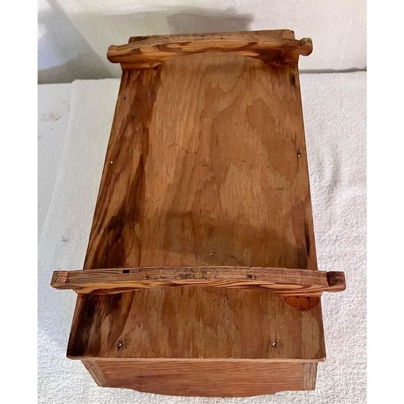 Vintage Wooden Doll Rocking Cradle Farmhouse Rustic Primitive Country - Picture 7 of 10